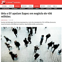 Ura e EY apoiam Sapec em negcio de 456 milhes